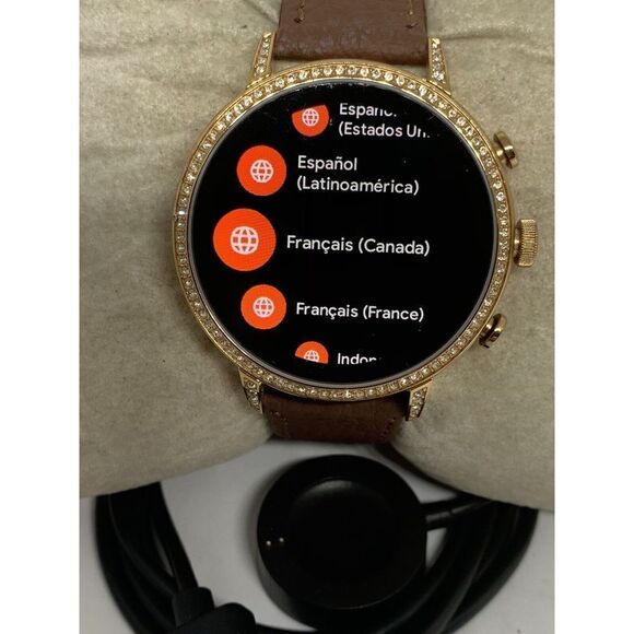 Fossil Gen 4 Authentic Digital Dial Smart Watch Custom Band FTW6011 BA128 - Picture 2 of 12